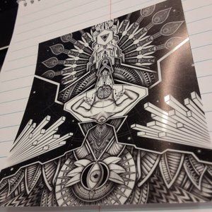 Black & White Mandala Sticker